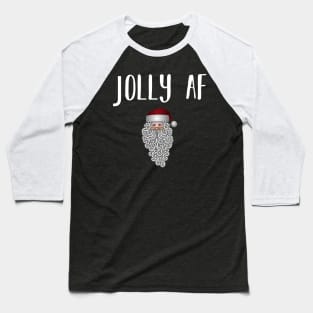 Jollly AF Funny Christmas Baseball T-Shirt